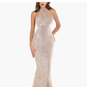 A ARFAR Sequin Sleeveless Dress